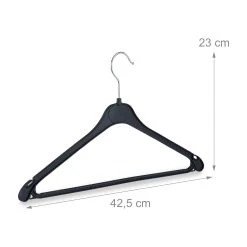 30x Kleiderbügel In Schwarz -Petromax Store relaxdays 30x kleiderbugel in schwarz 3