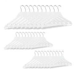 30x Kleiderbügel In Weiß