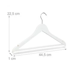 30x Kleiderbügel In Weiß -Petromax Store relaxdays 30x kleiderbugel in weiss 3