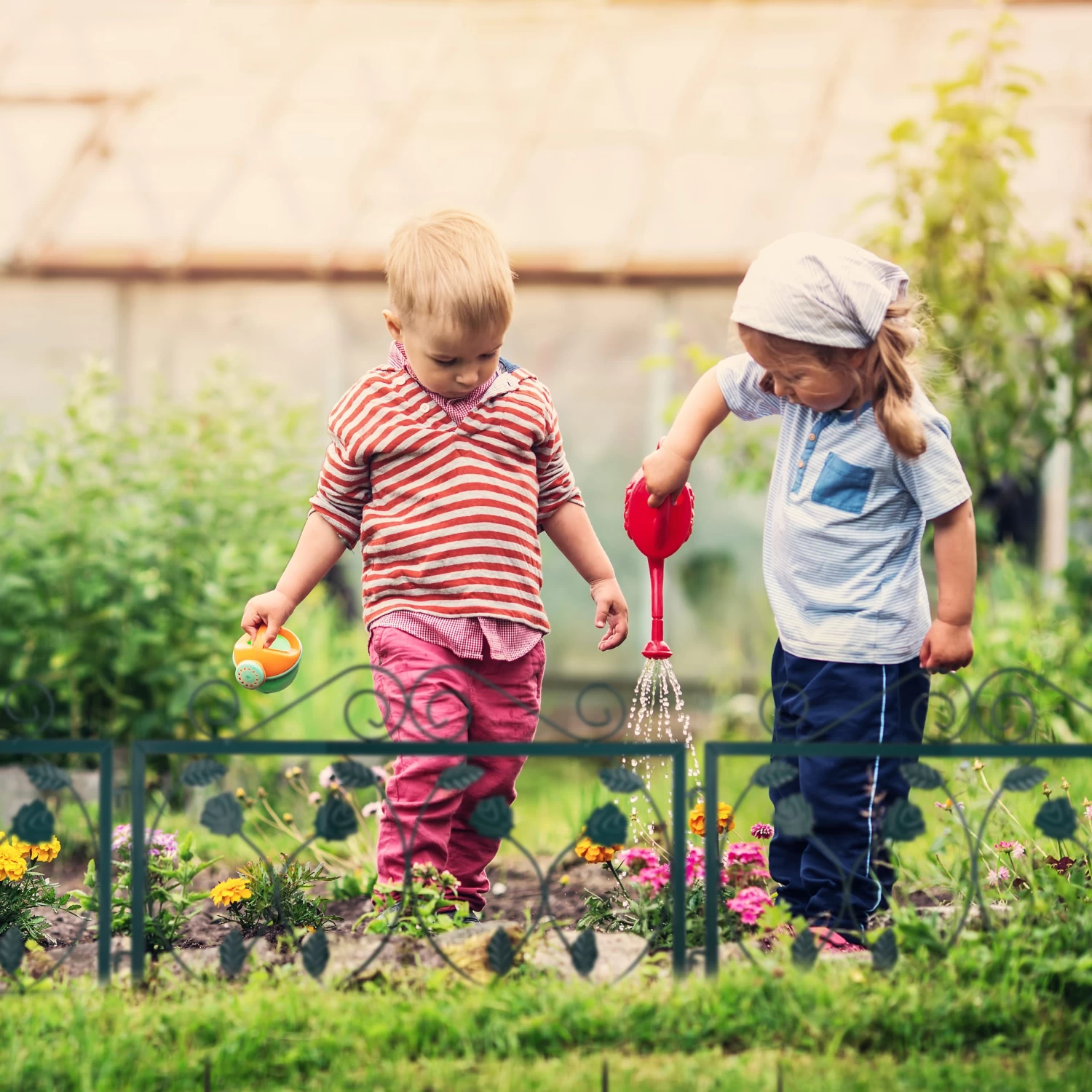 4-tlg. Beetzaun In Dunkelgrün 5 4-tlg. Beetzaun In Dunkelgrün – Bild 3
