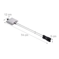 4 X Sandwicheisen In Silber -Petromax Store relaxdays 4 x sandwicheisen in silber 3