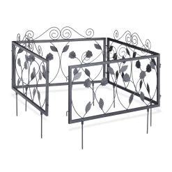 4tlg. Beetzaun Set In Schwarz