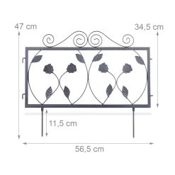 4tlg. Beetzaun Set In Schwarz -Petromax Store relaxdays 4tlg beetzaun set in schwarz 3
