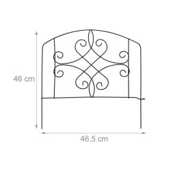 4x Beetzaun In Schwarz - (H)32 Cm -Petromax Store relaxdays 4x beetzaun in schwarz h 32 cm 3