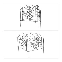 4x Beetzaun In Schwarz - (H)32 Cm -Petromax Store relaxdays 4x beetzaun in schwarz h 32 cm 5