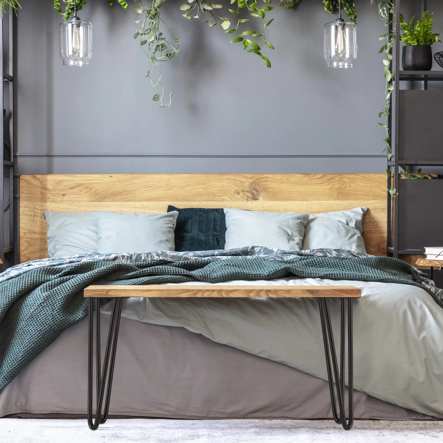 4x Tischbein Hairpin In Schwarz - (H)60 Cm 4 4x Tischbein Hairpin In Schwarz - (H)60 Cm – Bild 2