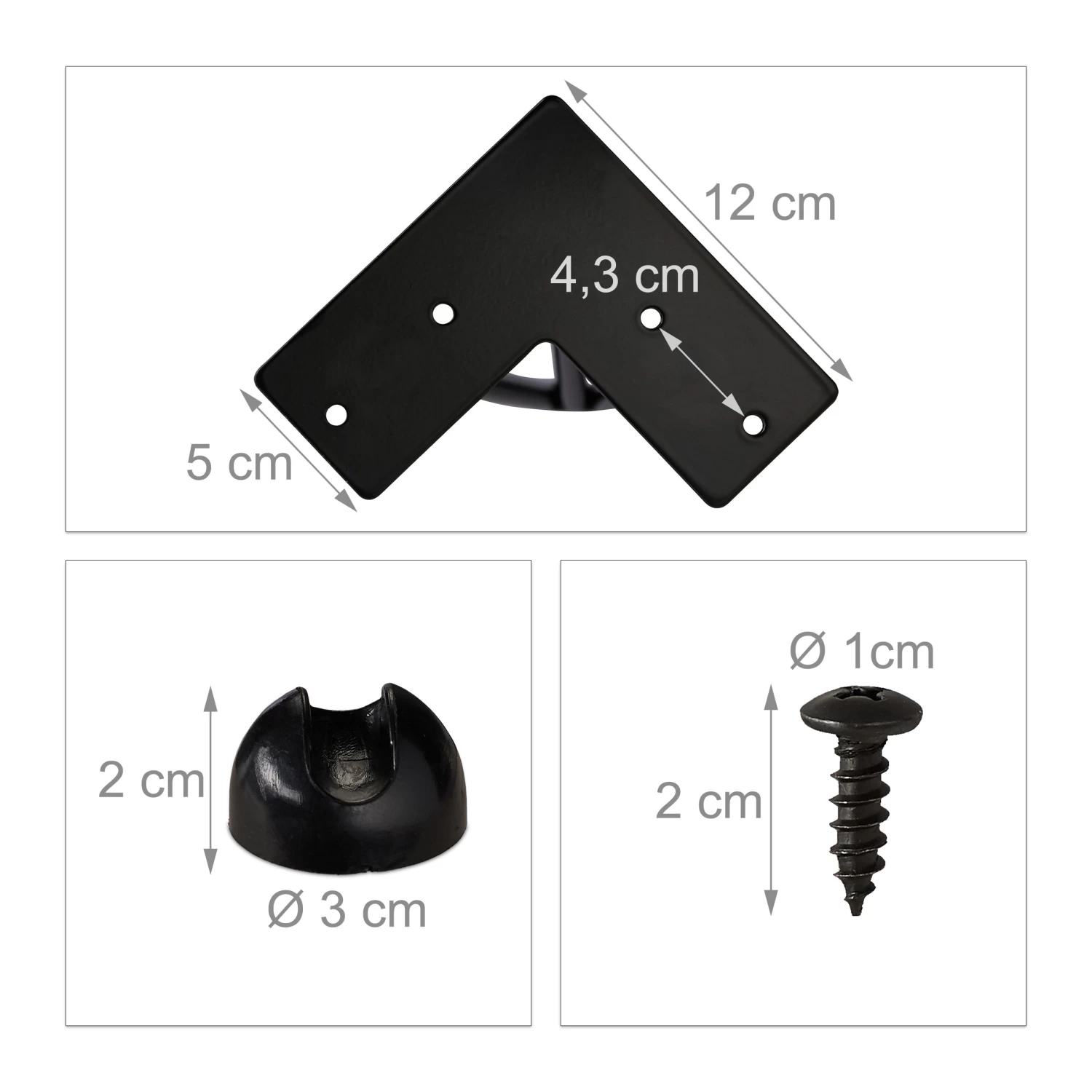 4x Tischbein Hairpin In Schwarz - (H)60 Cm 7 4x Tischbein Hairpin In Schwarz - (H)60 Cm – Bild 5