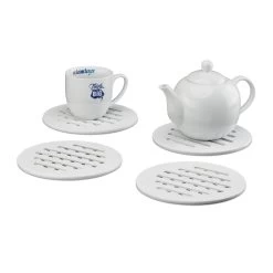 4x Topfuntersetzer In Weiß 9 4x Topfuntersetzer In Weiß -Petromax Store relaxdays 4x topfuntersetzer in weiss 2