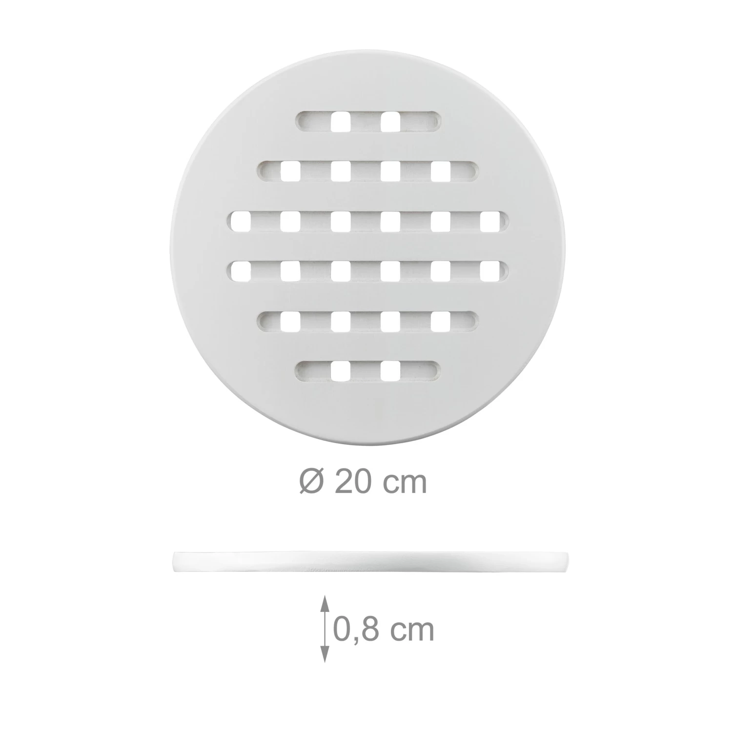 4x Topfuntersetzer In Weiß 6 4x Topfuntersetzer In Weiß – Bild 4