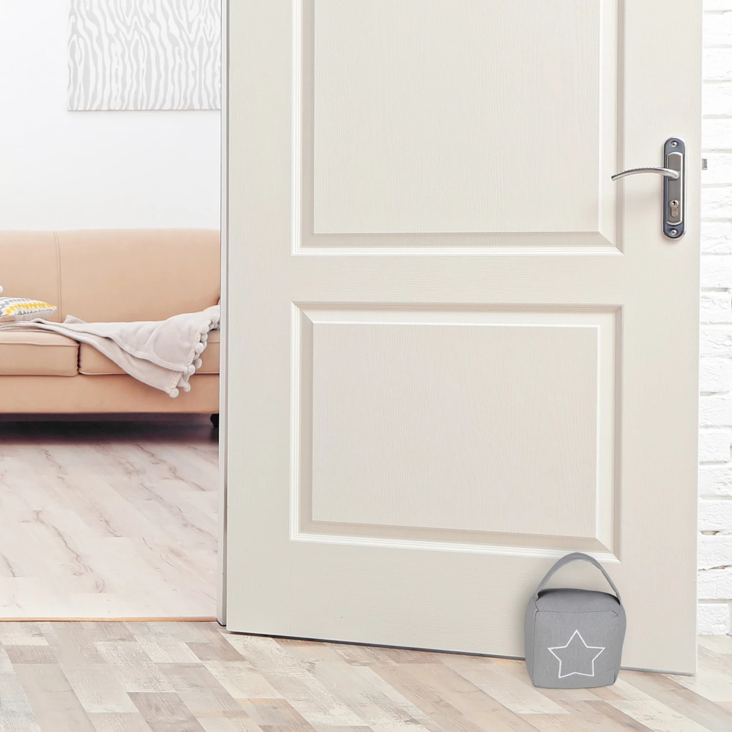 4x Türstopper "Sack" In Grau 4 4x Türstopper "Sack" In Grau – Bild 2