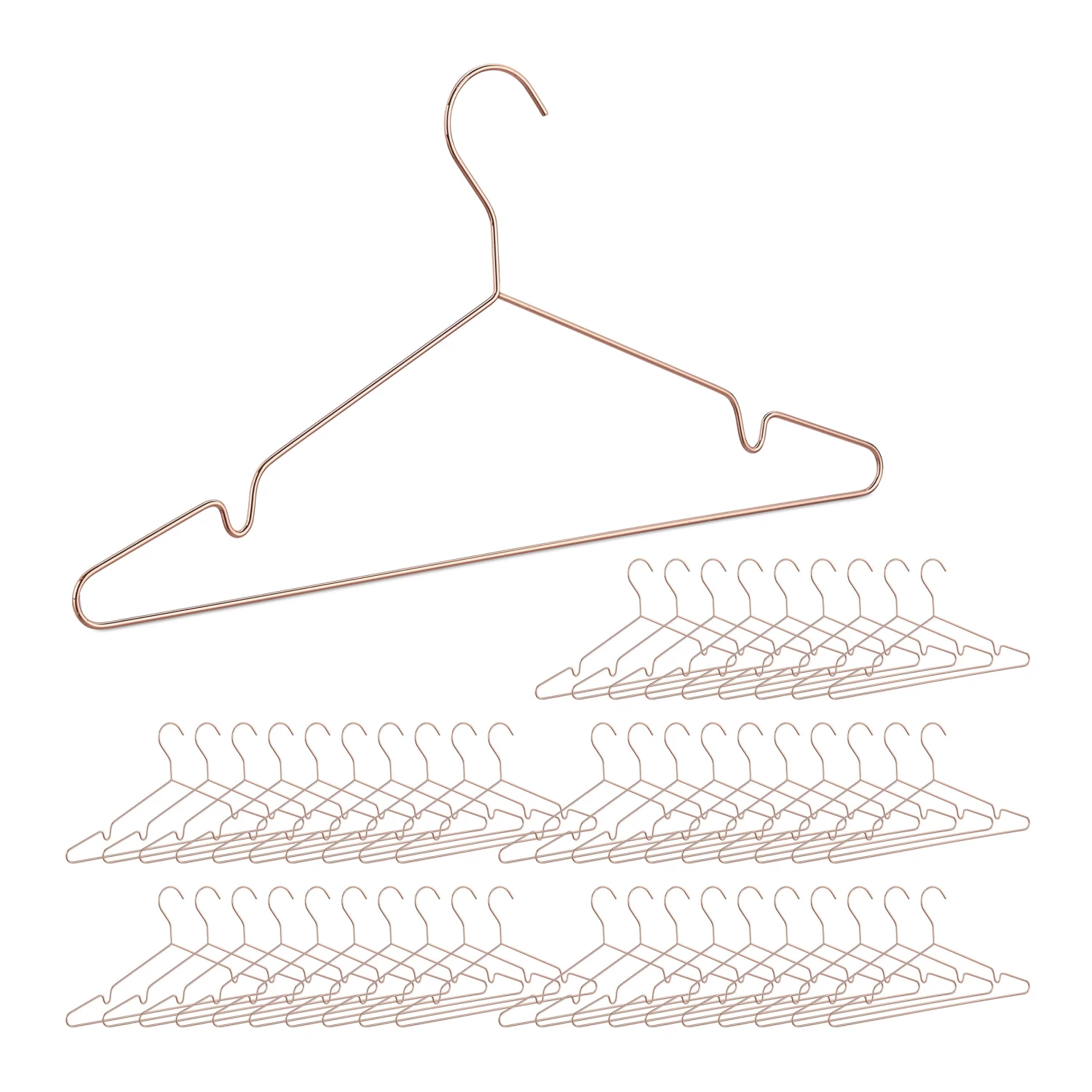50x Kleiderbügel In Kupfer 3 50x Kleiderbügel In Kupfer
