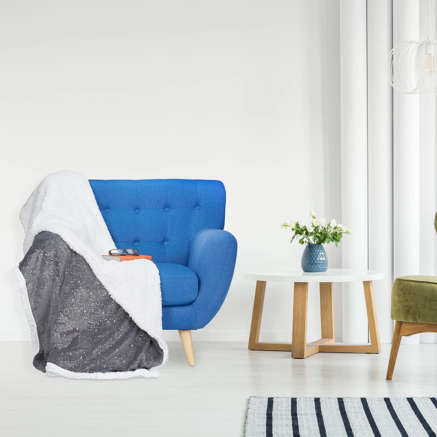 5x Kuscheldecke In Grau/ Weiß - (B)150 X (T)200 Cm 4 5x Kuscheldecke In Grau/ Weiß - (B)150 X (T)200 Cm – Bild 2