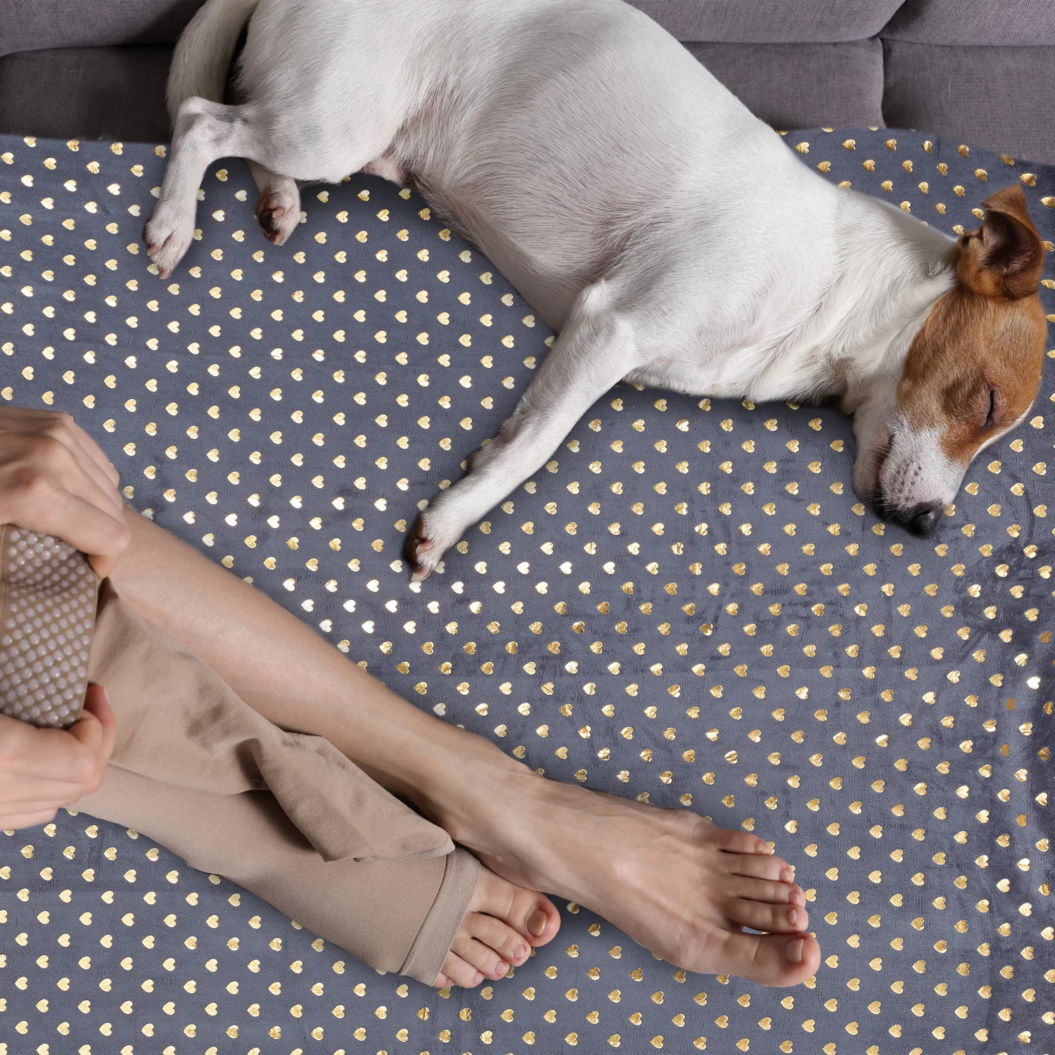 5x Kuscheldecke In Grau/ Weiß - (B)150 X (T)200 Cm 5 5x Kuscheldecke In Grau/ Weiß - (B)150 X (T)200 Cm – Bild 3