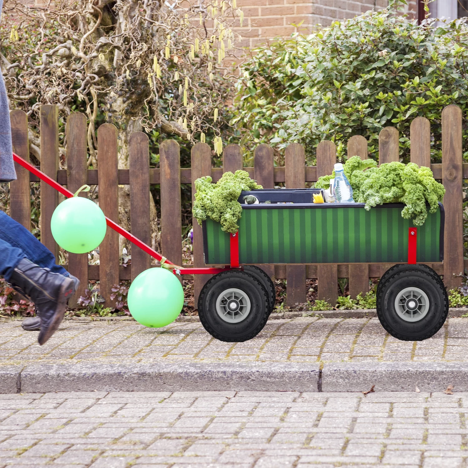 8x Sackkarrenrad In Schwarz/ Rot - 3.00-4 5 8x Sackkarrenrad In Schwarz/ Rot - 3.00-4 – Bild 3