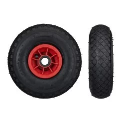 8x Sackkarrenrad In Schwarz/ Rot - 3.00-4