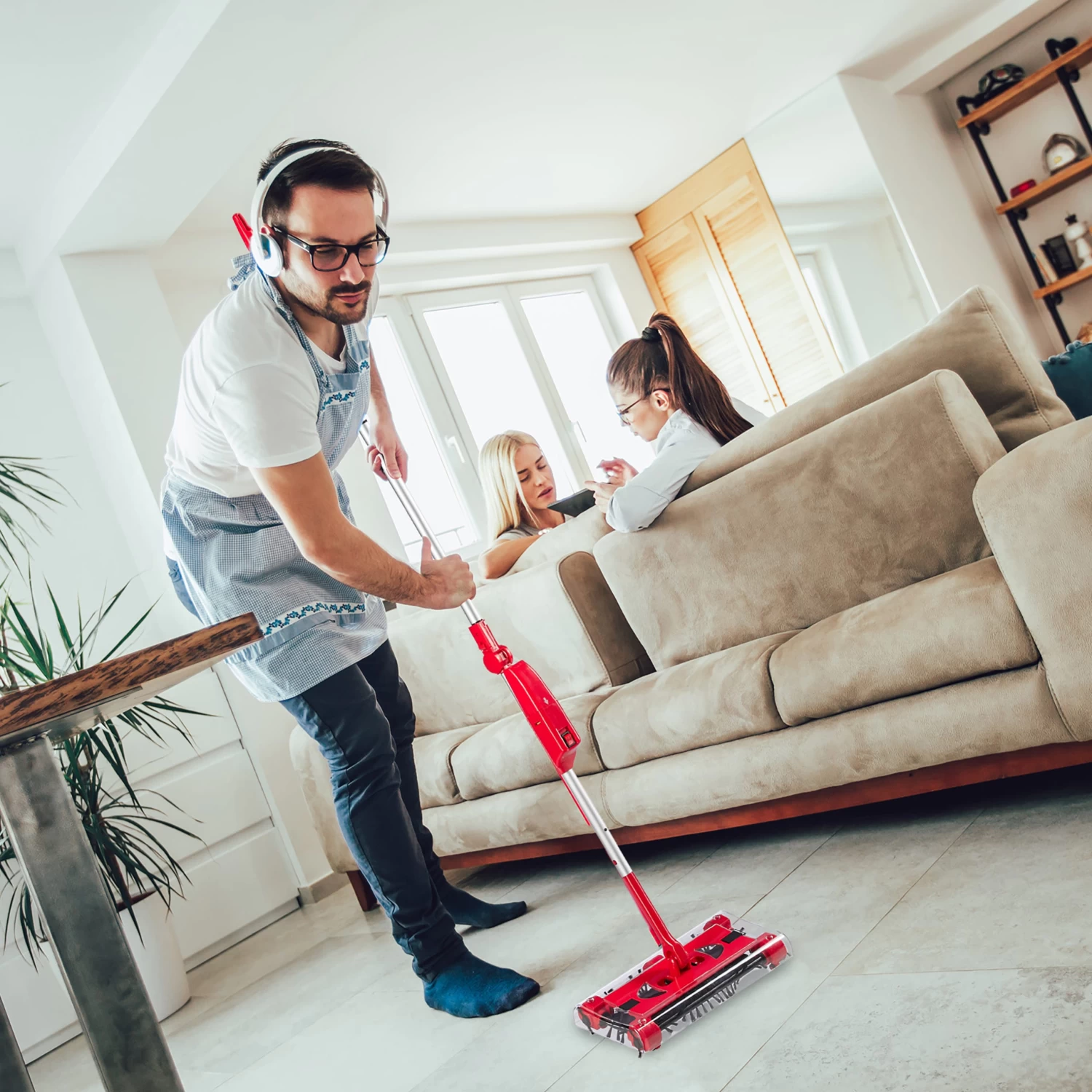 Akkubesen In Rot/Silber- (B)29,5 X (H)126 X (T)14,5 Cm 5 Akkubesen In Rot/Silber- (B)29,5 X (H)126 X (T)14,5 Cm – Bild 3