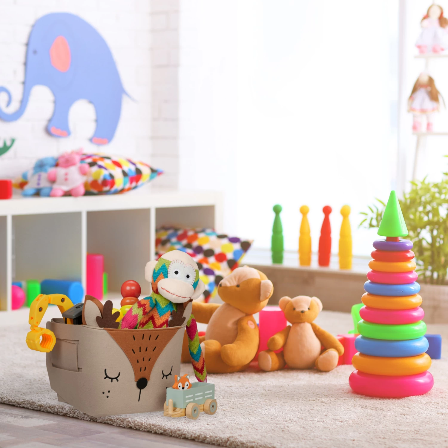 Aufbewahrungskorb "Reh" In Braun - (B)27 X (H)24 X (T)18 Cm 4 Aufbewahrungskorb "Reh" In Braun - (B)27 X (H)24 X (T)18 Cm – Bild 2