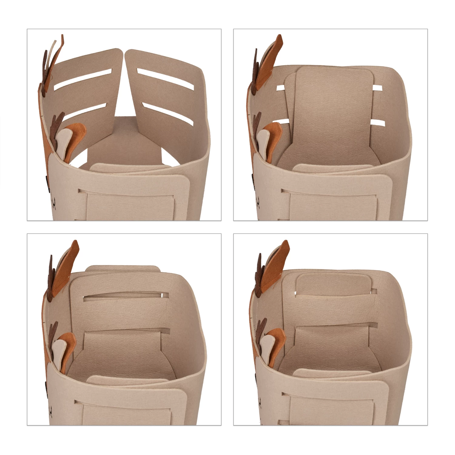 Aufbewahrungskorb "Reh" In Braun - (B)27 X (H)24 X (T)18 Cm 9 Aufbewahrungskorb "Reh" In Braun - (B)27 X (H)24 X (T)18 Cm – Bild 7