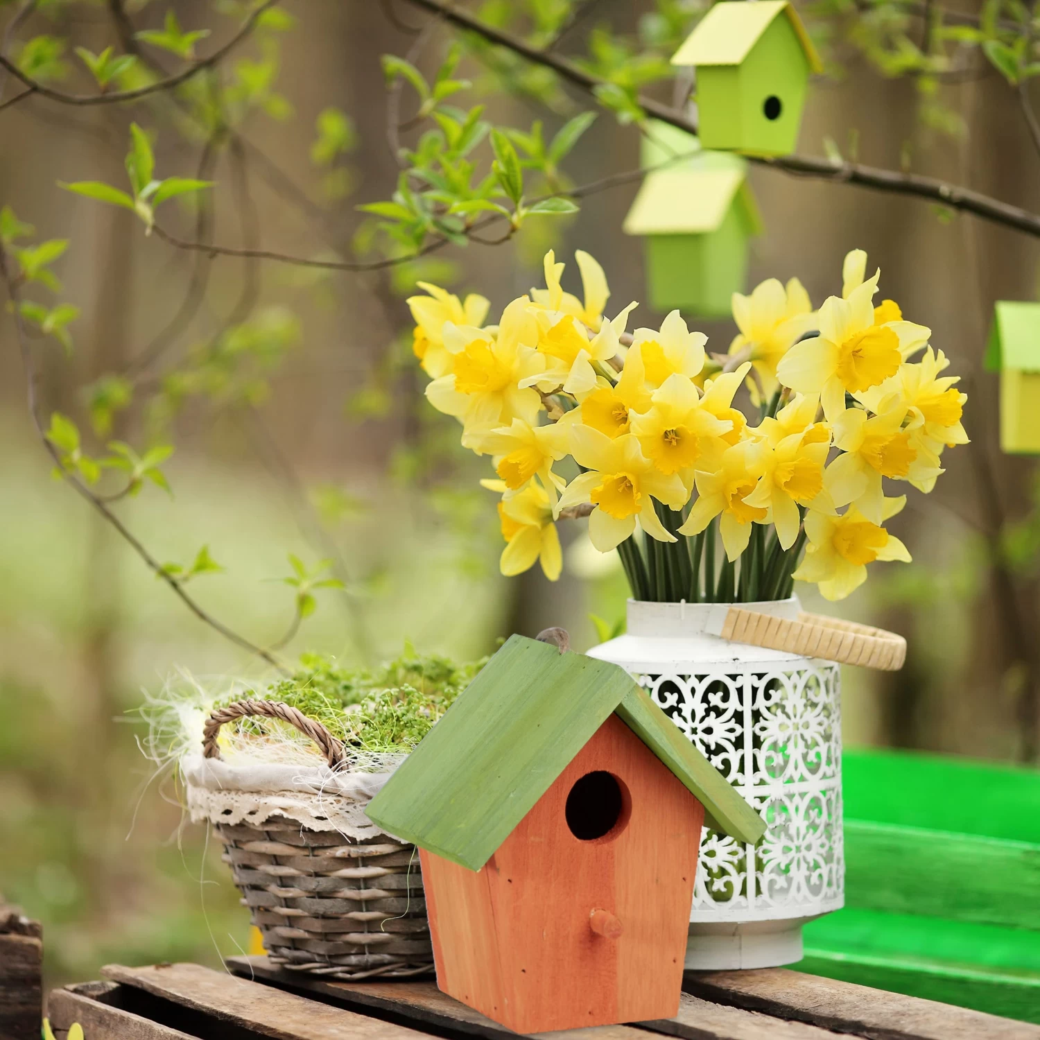 Deko Vogelhaus In Blau - (B)15 X (H)16 X (T)11 Cm 7 Deko Vogelhaus In Blau - (B)15 X (H)16 X (T)11 Cm – Bild 5