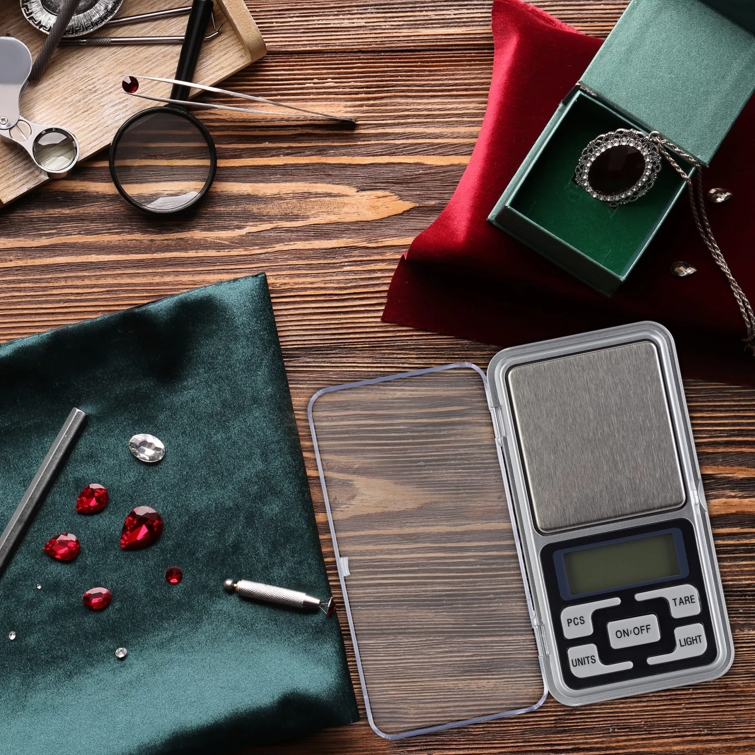 Digitale Feinwaage In Silber 4 Digitale Feinwaage In Silber – Bild 2