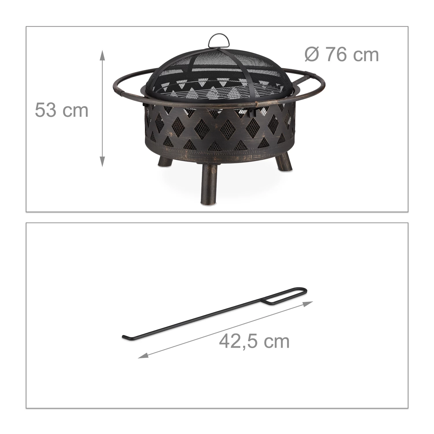 Feuerschale In Bronze - (H)53 X Ø 76 Cm 6 Feuerschale In Bronze - (H)53 X Ø 76 Cm – Bild 4