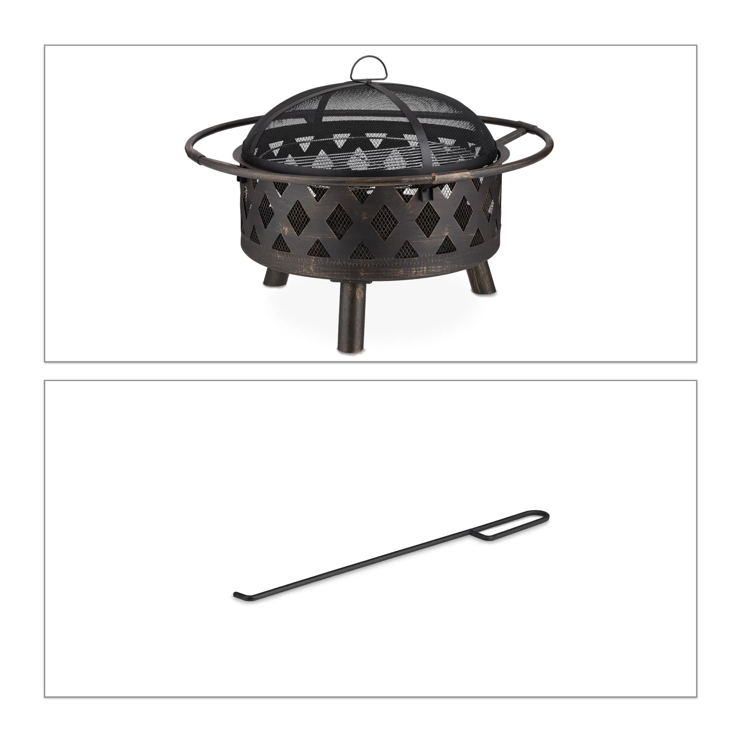 Feuerschale In Bronze - (H)53 X Ø 76 Cm 3 Feuerschale In Bronze - (H)53 X Ø 76 Cm