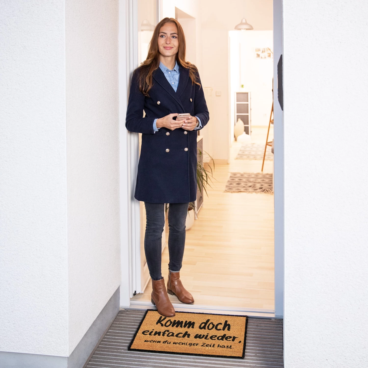 Fußmatte Komm Wieder In Natur/Schwarz - 40 X 60 Cm 4 Fußmatte Komm Wieder In Natur/Schwarz - 40 X 60 Cm – Bild 2