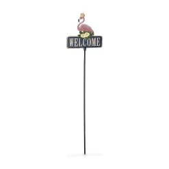 Gartenstecker "Welcome" In Bunt - (B)26,5 X (H)92 Cm