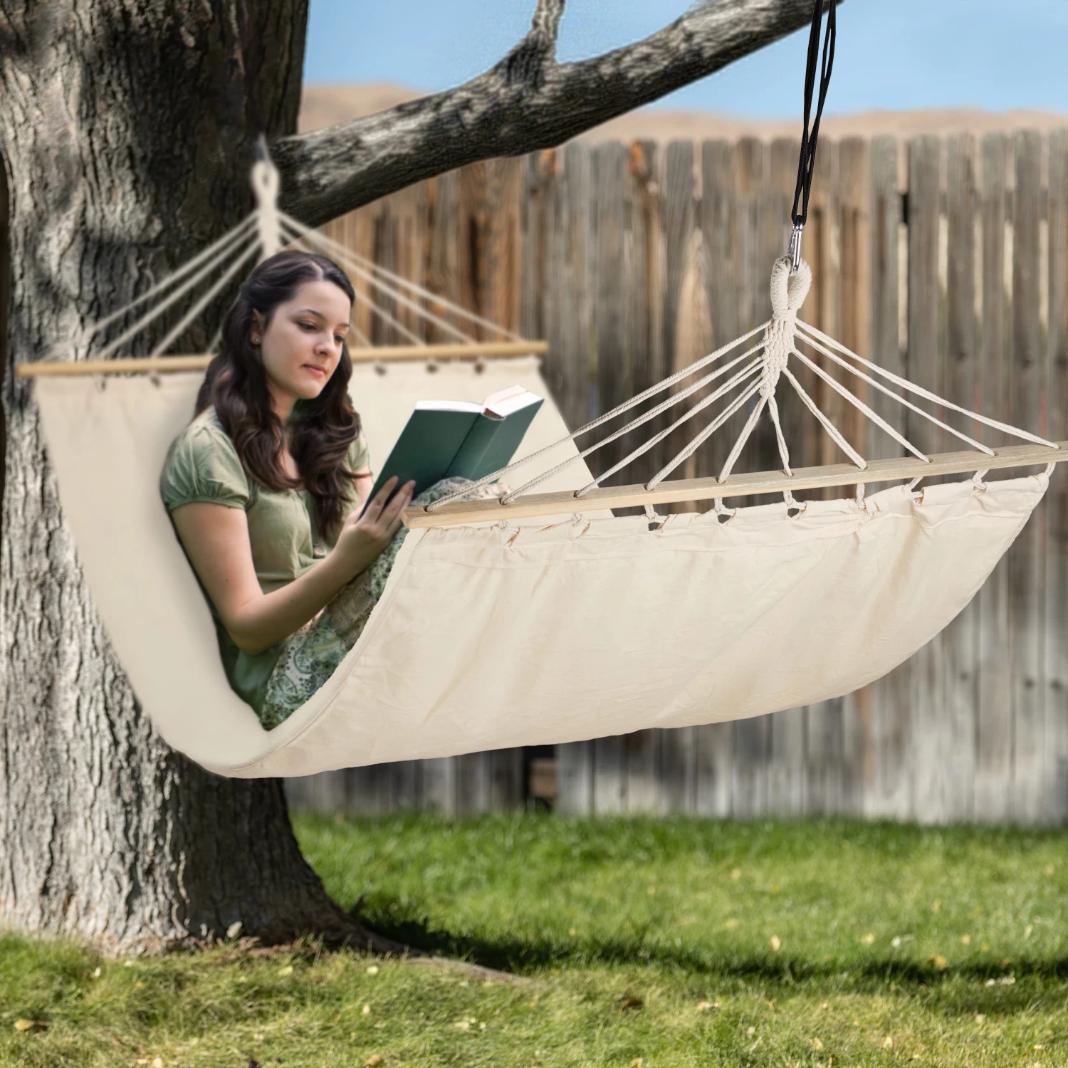 Hängematte In Grau - (B)260 X (T)100 Cm 5 Hängematte In Grau - (B)260 X (T)100 Cm – Bild 3