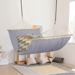 Hängematte In Grau - (B)260 X (T)100 Cm 14 Hängematte In Grau - (B)260 X (T)100 Cm -Petromax Store relaxdays hangematte in grau b 260 x t 100 cm 4