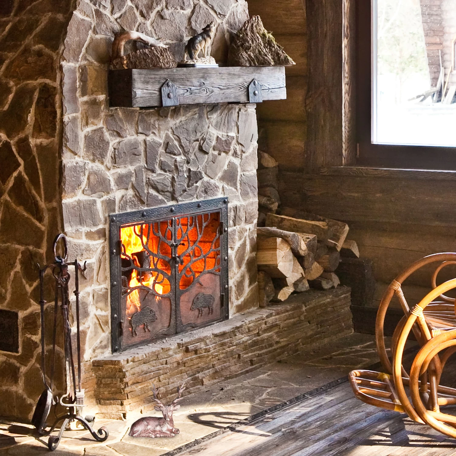 Hirsch Figur In Braun 4 Hirsch Figur In Braun – Bild 2