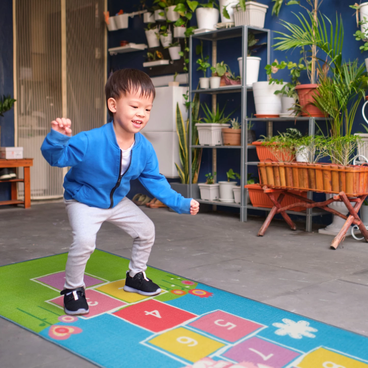 Kinderteppich Hüpfspiel In Bunt - (B)180 X (T)70 Cm 5 Kinderteppich Hüpfspiel In Bunt - (B)180 X (T)70 Cm – Bild 3