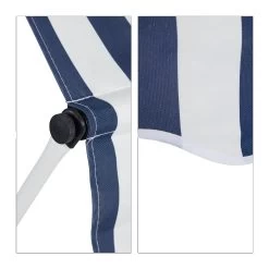 Klemmmarkise In Blau-Gestreift - 400 X 120 Cm -Petromax Store relaxdays klemmmarkise in blau gestreift 400 x 120 cm 5