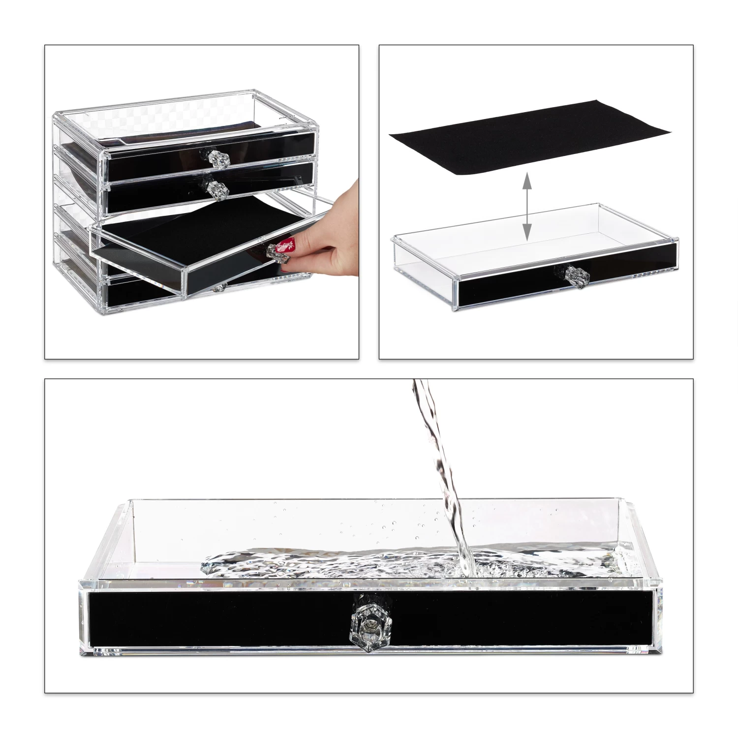 Kosmetikorganizer Organizer In Schwarz 8 Kosmetikorganizer Organizer In Schwarz – Bild 6