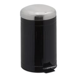 Mülleimer In Schwarz/ Silber - 12 Liter -Petromax Store relaxdays mulleimer in schwarz silber 12 liter 7