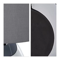 Nachttischlampe In Silber/ Grau- (H)34,5 X Ø 18 Cm 16 Nachttischlampe In Silber/ Grau- (H)34,5 X Ø 18 Cm -Petromax Store relaxdays nachttischlampe in silber grau h 34 5 x o 18 cm 6