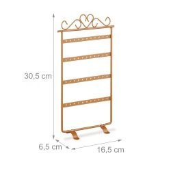 Ohrringhalter In Bronze - (B)16,5 X (H)30,5 X (T)6,5 Cm -Petromax Store relaxdays ohrringhalter in bronze b 16 5 x h 30 5 x t 6 5 cm 3