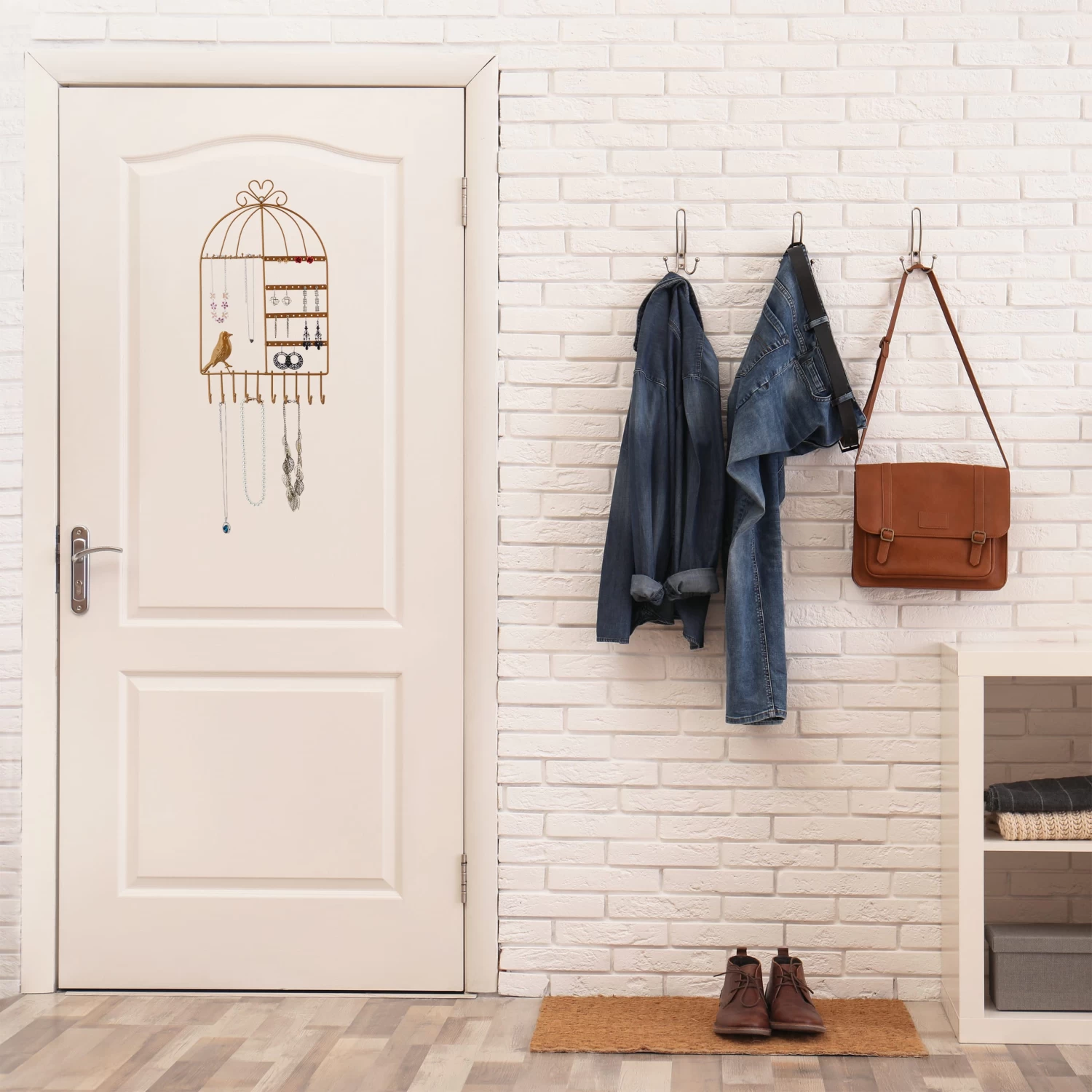 Schmuckhalter In Gold - (B)25,5x (H)44,5 X (T)4,5 Cm 4 Schmuckhalter In Gold - (B)25,5x (H)44,5 X (T)4,5 Cm – Bild 2