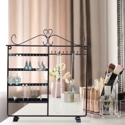 Schmuckhalter In Schwarz - (B)31,5 X (H)34 X (T)9 Cm -Petromax Store relaxdays schmuckhalter in schwarz b 31 5 x h 34 x t 9 cm 4