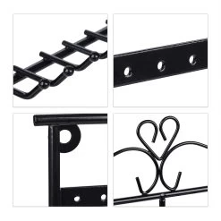 Schmuckhalter In Schwarz - (B)31,5 X (H)34 X (T)9 Cm -Petromax Store relaxdays schmuckhalter in schwarz b 31 5 x h 34 x t 9 cm 6