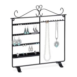 Schmuckhalter In Schwarz - (B)31,5 X (H)34 X (T)9 Cm -Petromax Store relaxdays schmuckhalter in schwarz b 31 5 x h 34 x t 9 cm 7