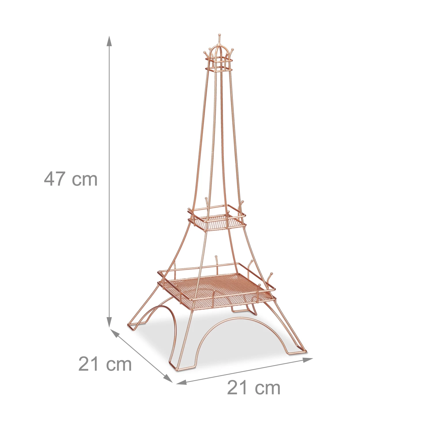 Schmuckständer "Eiffelturm" In Roségold - (H)47 Cm 6 Schmuckständer "Eiffelturm" In Roségold - (H)47 Cm – Bild 4