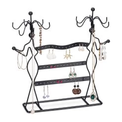 Schmuckständer In Schwarz - (B)35 X (H)33 X (T)13 Cm -Petromax Store relaxdays schmuckstander in schwarz b 35 x h 33 x t 13 cm 7