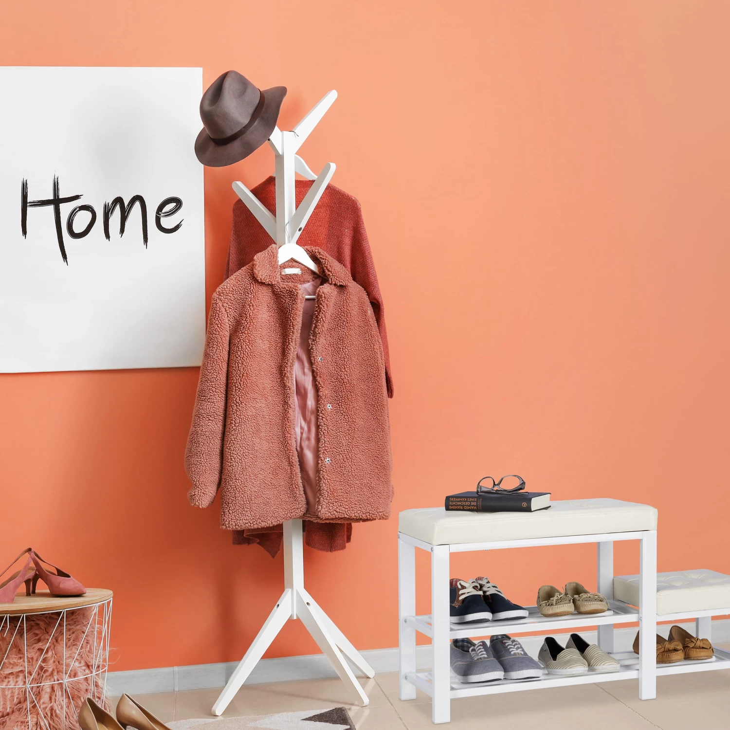 Schuhbank In Weiß - (B)90,5 X (H)50 X (T)30,5 Cm 4 Schuhbank In Weiß - (B)90,5 X (H)50 X (T)30,5 Cm – Bild 2