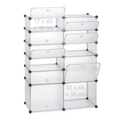 Schuhregal In Transparent - (B)94 X (H)125 X (T)37 Cm 14 Schuhregal In Transparent - (B)94 X (H)125 X (T)37 Cm -Petromax Store relaxdays schuhregal in transparent b 94 x h 125 x t 37 cm 4