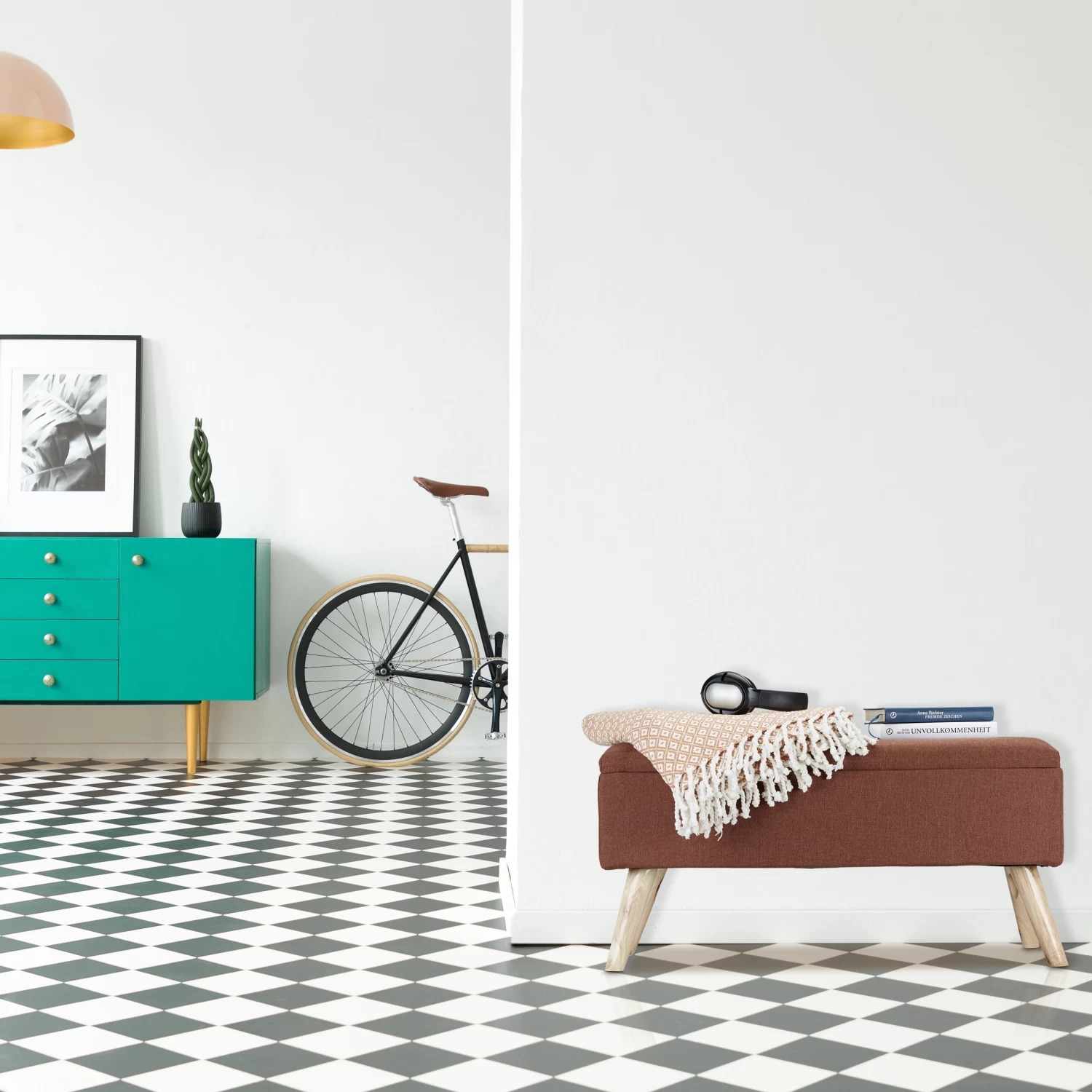 Sitzbank In Weiß - (B)79,5x (H)39,5 X (T)39,5 Cm 7 Sitzbank In Weiß - (B)79,5x (H)39,5 X (T)39,5 Cm – Bild 5