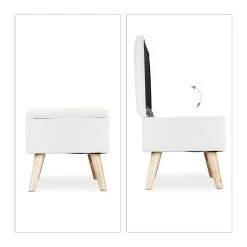 Sitzbank In Weiß - (B)79,5x (H)39,5 X (T)39,5 Cm 15 Sitzbank In Weiß - (B)79,5x (H)39,5 X (T)39,5 Cm -Petromax Store relaxdays sitzbank in weiss b 79 5x h 39 5 x t 39 5 cm 5