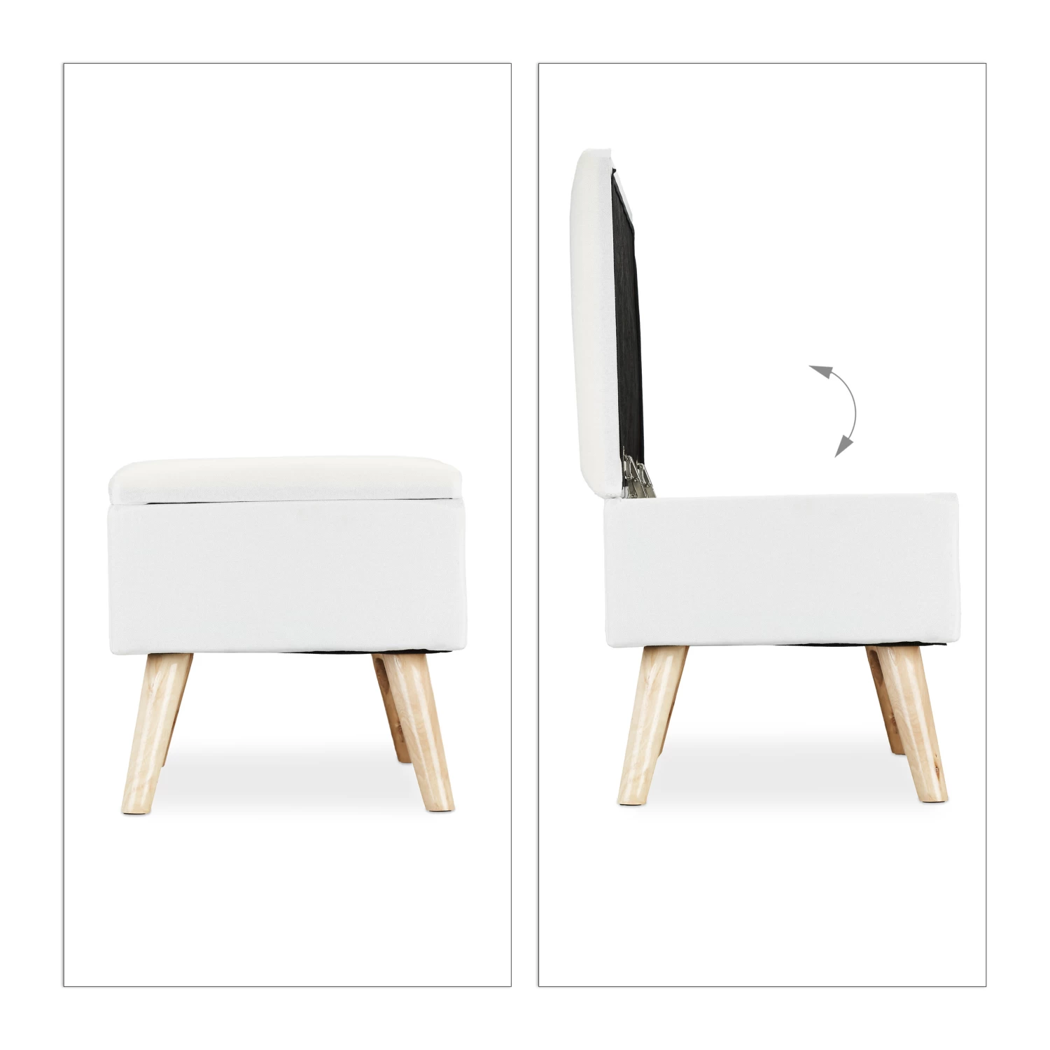 Sitzbank In Weiß - (B)79,5x (H)39,5 X (T)39,5 Cm 8 Sitzbank In Weiß - (B)79,5x (H)39,5 X (T)39,5 Cm – Bild 6