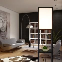 Stehlampe In Schwarz - (B)26 X (H)161 X (T)26 Cm 12 Stehlampe In Schwarz - (B)26 X (H)161 X (T)26 Cm -Petromax Store relaxdays stehlampe in schwarz b 26 x h 161 x t 26 cm 2