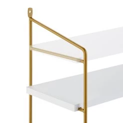 Wandregal In Weiß/ Gold - (B)60 X (H)60 X (T)15 Cm -Petromax Store relaxdays wandregal in weiss gold b 60 x h 60 x t 15 cm 5